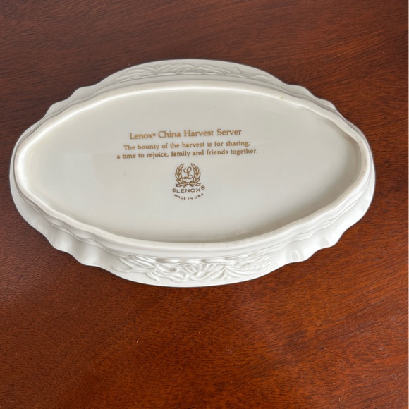 Vintage Lenox 8 3/4" China Harvest Server Bowl - Picture 8 of 9